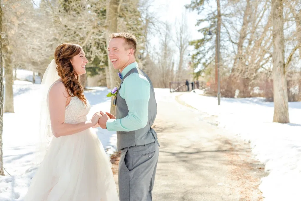 Bozeman Montana winter spring wedding that centered around christ couldn't be more perfect.