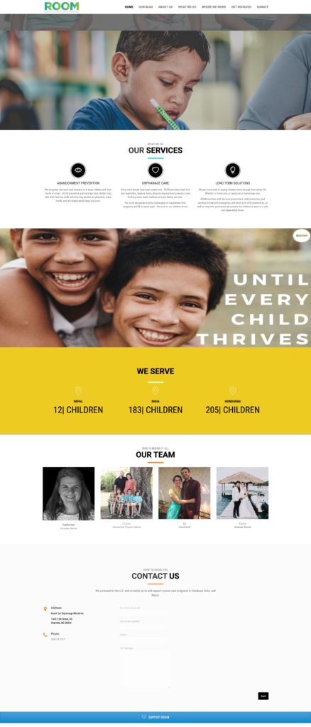 playful nonprofit website