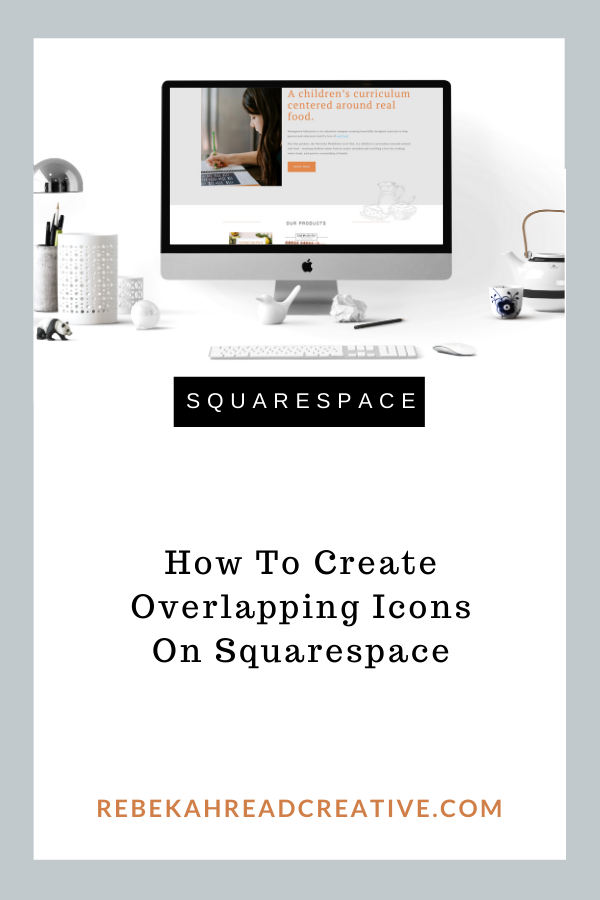 overlapping icons on squarespace