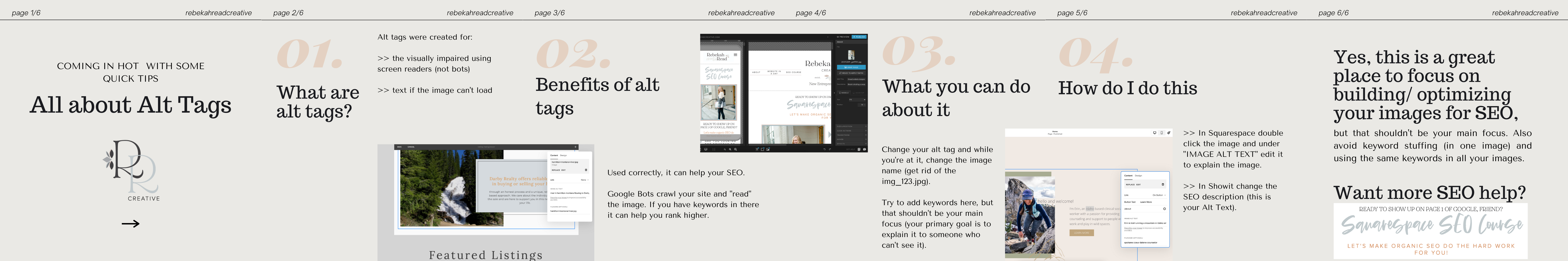 How to add alt tags to squarespace and showit