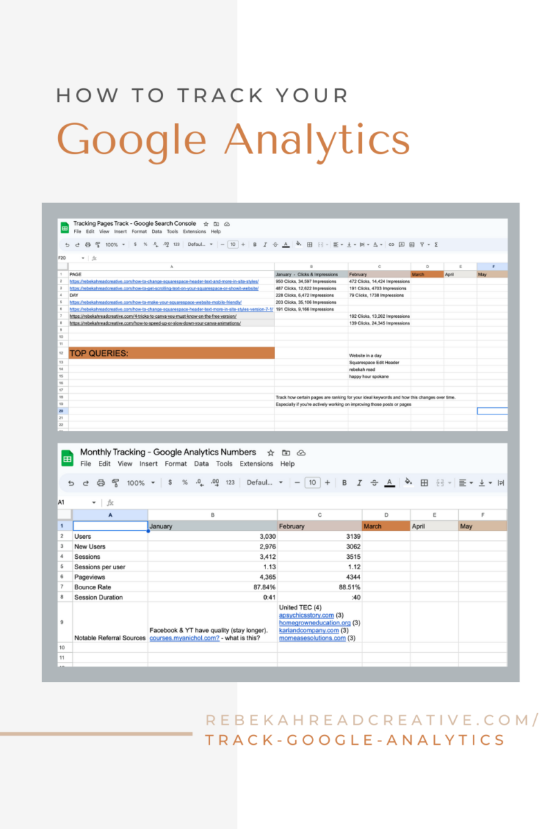 How to Track your Google Analytics Rebekah Read Creative