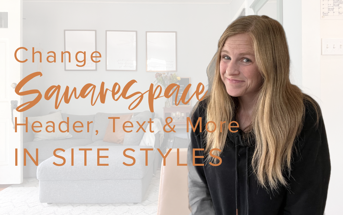 How to edit Squarespace headings