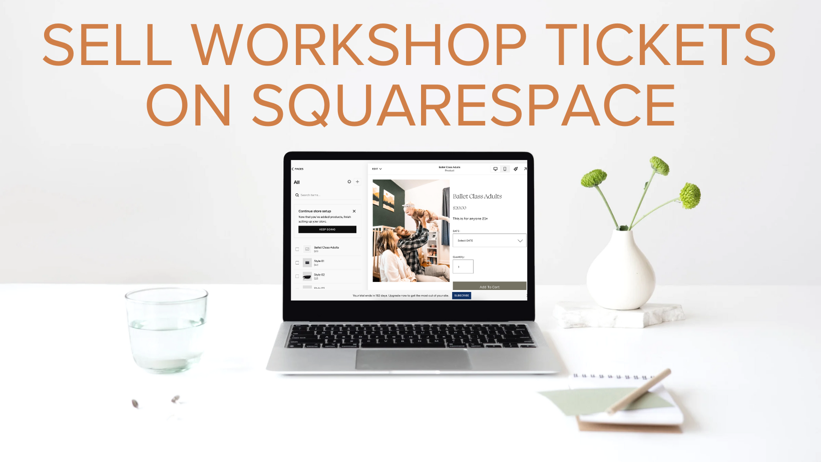 squarespace sell tickets